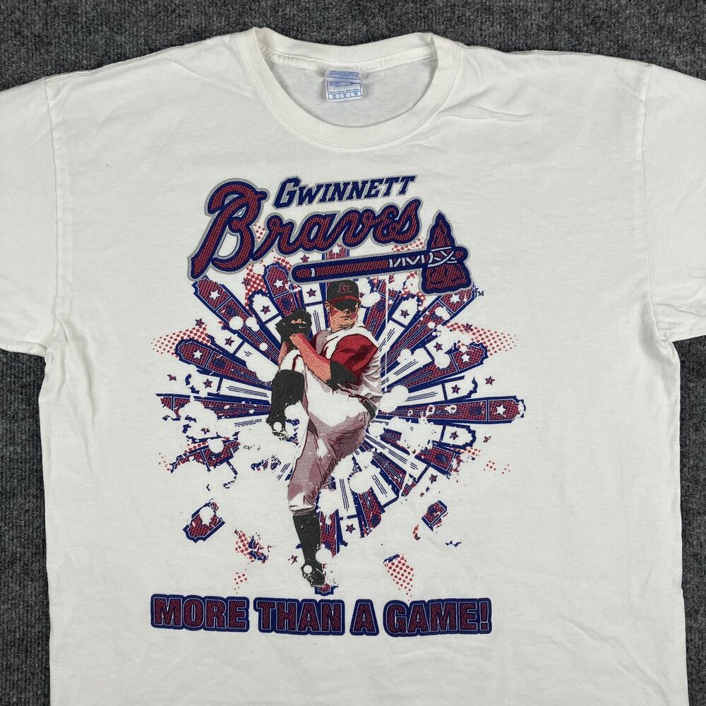 Yazbek T-Shirt Mens Size XL White Baseball Graphic More Than a Game Tee‎